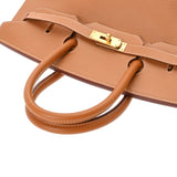 HERMES エルメス バーキン 35 ナチュラル □E刻印(2001年頃) ユニセックス アルデンヌ ハンドバッグ ABランク 中古 銀蔵