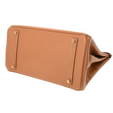 HERMES エルメス バーキン 35 ナチュラル □E刻印(2001年頃) ユニセックス アルデンヌ ハンドバッグ ABランク 中古 銀蔵