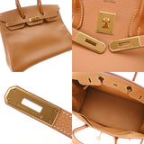 HERMES エルメス バーキン 35 ナチュラル □E刻印(2001年頃) ユニセックス アルデンヌ ハンドバッグ ABランク 中古 銀蔵