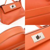 HERMES エルメス ヴァンキャトル ミニ オレンジ U刻印(2022年頃) レディース エバーカラー スイフト ハンドバッグ ABランク 中古 銀蔵