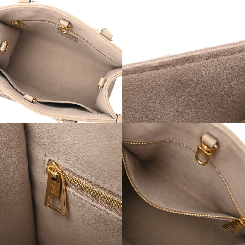 LOUIS VUITTON ルイヴィトン モノグラムアンプラント オンザゴー PM 2WAY トゥルトレール/クレーム M45779 レディース レザー ハンドバッグ Aランク 中古 銀蔵