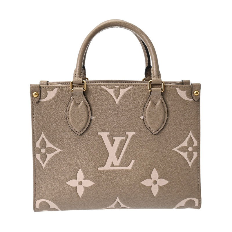 LOUIS VUITTON ルイヴィトン モノグラムアンプラント オンザゴー PM 2WAY トゥルトレール/クレーム M45779 レディース レザー ハンドバッグ Aランク 中古 銀蔵