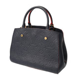 LOUIS VUITTON ルイヴィトン モノグラムアンプラント モンテーニュ BB 2WAY マリーヌルージュ M42747 レディース レザー ハンドバッグ Aランク 中古 銀蔵