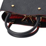 LOUIS VUITTON ルイヴィトン モノグラムアンプラント モンテーニュ BB 2WAY マリーヌルージュ M42747 レディース レザー ハンドバッグ Aランク 中古 銀蔵