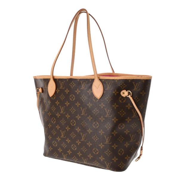 LOUIS VUITTON ルイヴィトン モノグラム ネヴァーフル MM LVハンズ 村上隆MOCA LA限定 ブラウン/ピンク M95560 レディース モノグラムキャンバス トートバッグ Bランク 中古 銀蔵