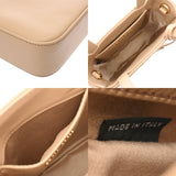 MIUMIU ミュウミュウ フラワーモチーフ 2WAY ベージュ レディース カーフ ハンドバッグ Aランク 中古 銀蔵