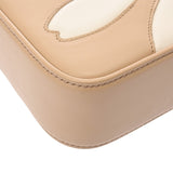 MIUMIU ミュウミュウ フラワーモチーフ 2WAY ベージュ レディース カーフ ハンドバッグ Aランク 中古 銀蔵