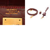 HERMES エルメス ケリー 32 内縫い 2WAY ルージュアッシュ □A刻印(1997年頃) レディース ポロサスマット ハンドバッグ ABランク 中古 銀蔵