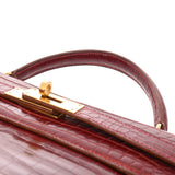 HERMES エルメス ケリー 32 内縫い 2WAY ルージュアッシュ □A刻印(1997年頃) レディース ポロサスマット ハンドバッグ ABランク 中古 銀蔵