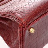 HERMES エルメス ケリー 32 内縫い 2WAY ルージュアッシュ □A刻印(1997年頃) レディース ポロサスマット ハンドバッグ ABランク 中古 銀蔵