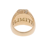 no brand ノーブランド エメラルド0.13ct ブラックダイヤ0.32ct ダイヤ0.09ct ゴールド/ブラック/グリーン 11号 レディース K18イエローゴールド YG リング・指輪 Aランク 中古 銀蔵