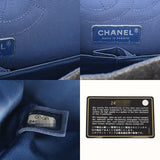 CHANEL シャネル マトラッセ Wフラップ フリンジ　 ブラック レディース デニム ショルダーバッグ ABランク 中古 銀蔵