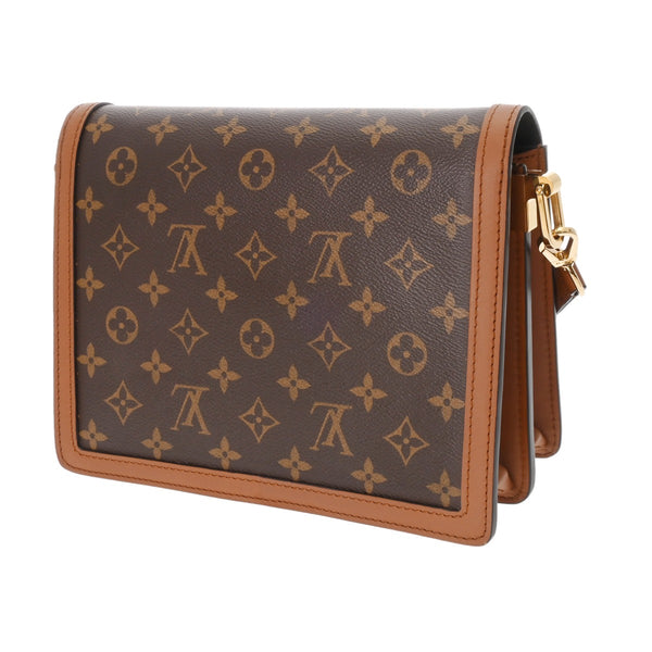 LOUIS VUITTON ルイヴィトン モノグラムリバース ドーフィーヌ MM 旧型 キャメル系/ブラウン M44391 レディース モノグラムキャンバス ショルダーバッグ Aランク 中古 銀蔵