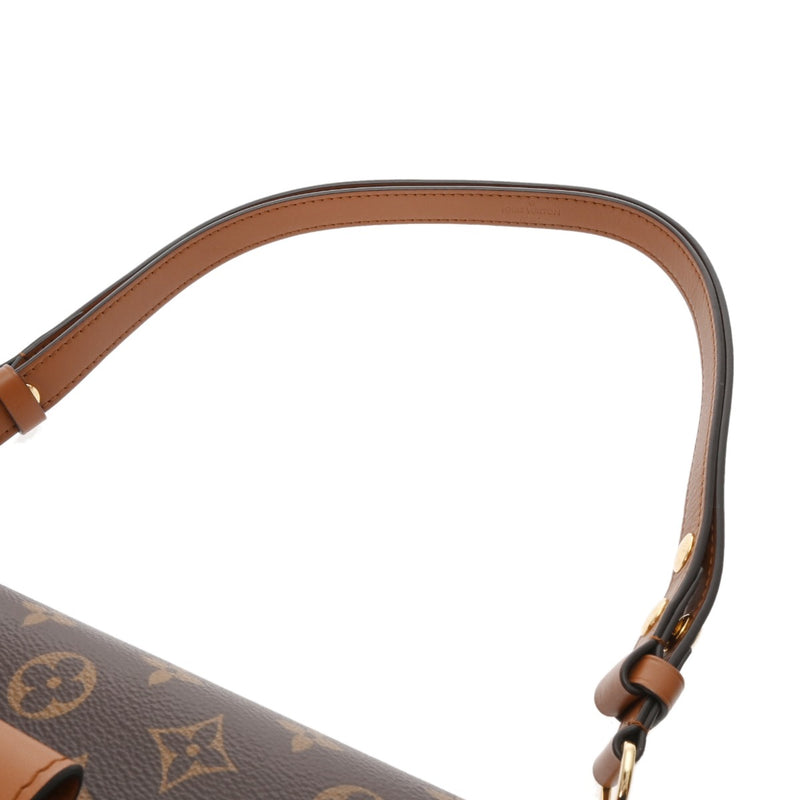 LOUIS VUITTON ルイヴィトン モノグラムリバース ドーフィーヌ MM 旧型 キャメル系/ブラウン M44391 レディース モノグラムキャンバス ショルダーバッグ Aランク 中古 銀蔵