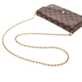 LOUIS VUITTON ルイヴィトン ダミエ ポシェットフェリシー ブラウン N63032 レディース ダミエキャンバス ショルダーバッグ ABランク 中古 銀蔵