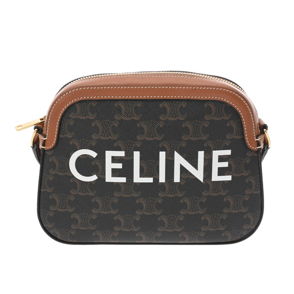 CELINE セリーヌ カメラバッグ ブラウン 191522BZK レディース PVC レザー ショルダーバッグ Aランク 中古 銀蔵