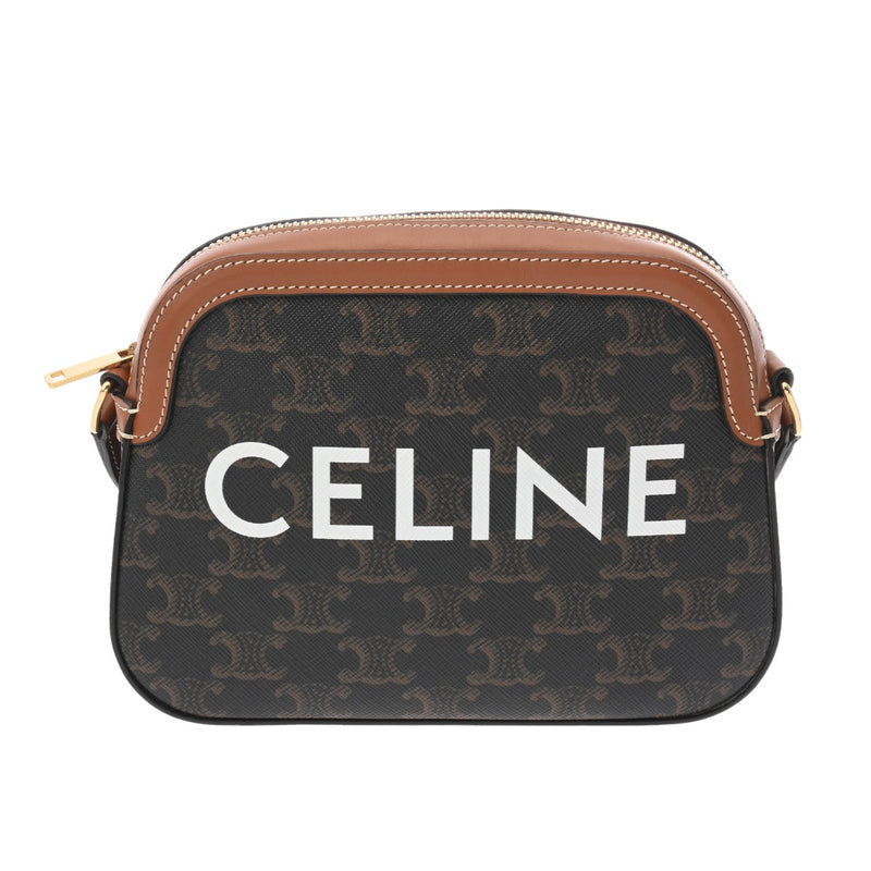 CELINE セリーヌ カメラバッグ ブラウン 191522BZK レディース PVC レザー ショルダーバッグ Aランク 中古 銀蔵