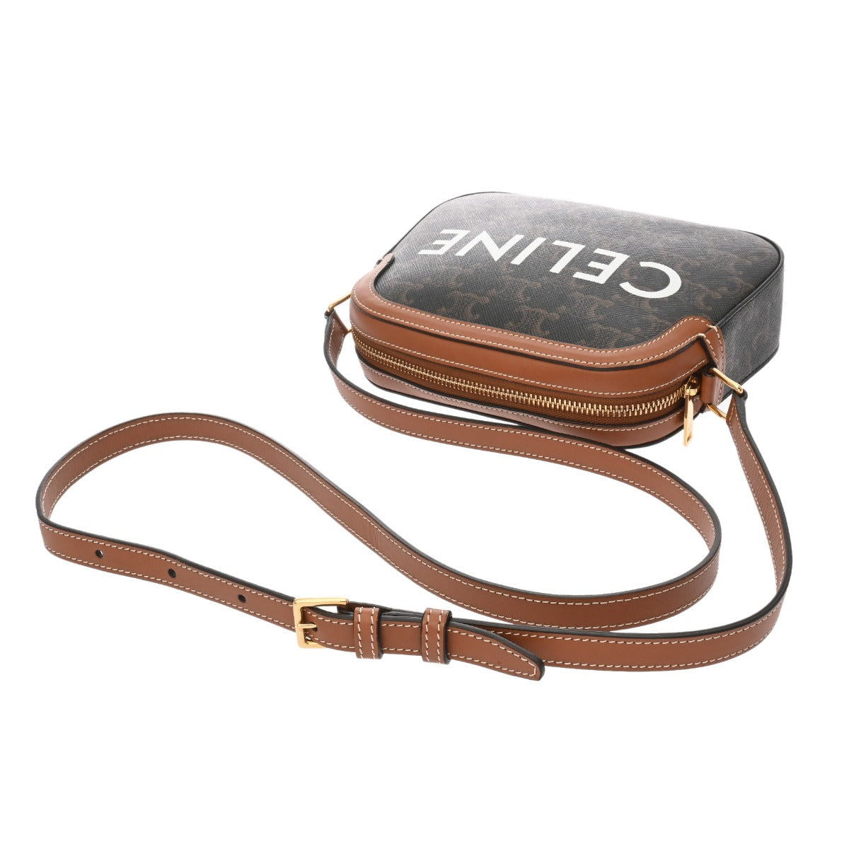 セリーヌ カメラバッグ ブラウン レディース PVC ショルダーバッグ