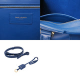 SAINT LAURENT サンローラン ベイビーカバス 2WAY ブルー 394461 レディース レザー ハンドバッグ Aランク 中古 銀蔵