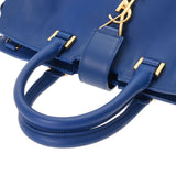 SAINT LAURENT サンローラン ベイビーカバス 2WAY ブルー 394461 レディース レザー ハンドバッグ Aランク 中古 銀蔵