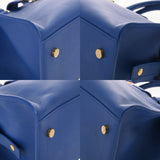 SAINT LAURENT サンローラン ベイビーカバス 2WAY ブルー 394461 レディース レザー ハンドバッグ Aランク 中古 銀蔵