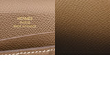 HERMES エルメス ベアンスフレ エトゥープ Y刻印(2020年頃) レディース ヴォーエプソン 長財布 Aランク 中古 銀蔵