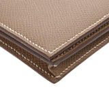 HERMES エルメス ベアンスフレ エトゥープ Y刻印(2020年頃) レディース ヴォーエプソン 長財布 Aランク 中古 銀蔵