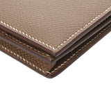 HERMES エルメス ベアンスフレ エトゥープ Y刻印(2020年頃) レディース ヴォーエプソン 長財布 Aランク 中古 銀蔵