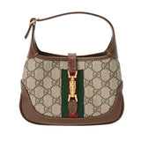 GUCCI グッチ ジャッキー1961 ミニバッグ ベージュ/エボニー 637092 レディース GGスプリームキャンバス レザー ショルダーバッグ 新同 中古 銀蔵