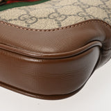 GUCCI グッチ ジャッキー1961 ミニバッグ ベージュ/エボニー 637092 レディース GGスプリームキャンバス レザー ショルダーバッグ 新同 中古 銀蔵