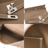 HERMES エルメス ポシェットケリー エトゥープ W刻印(2024年頃) レディース ヴォースイフト ハンドバッグ 未使用 銀蔵