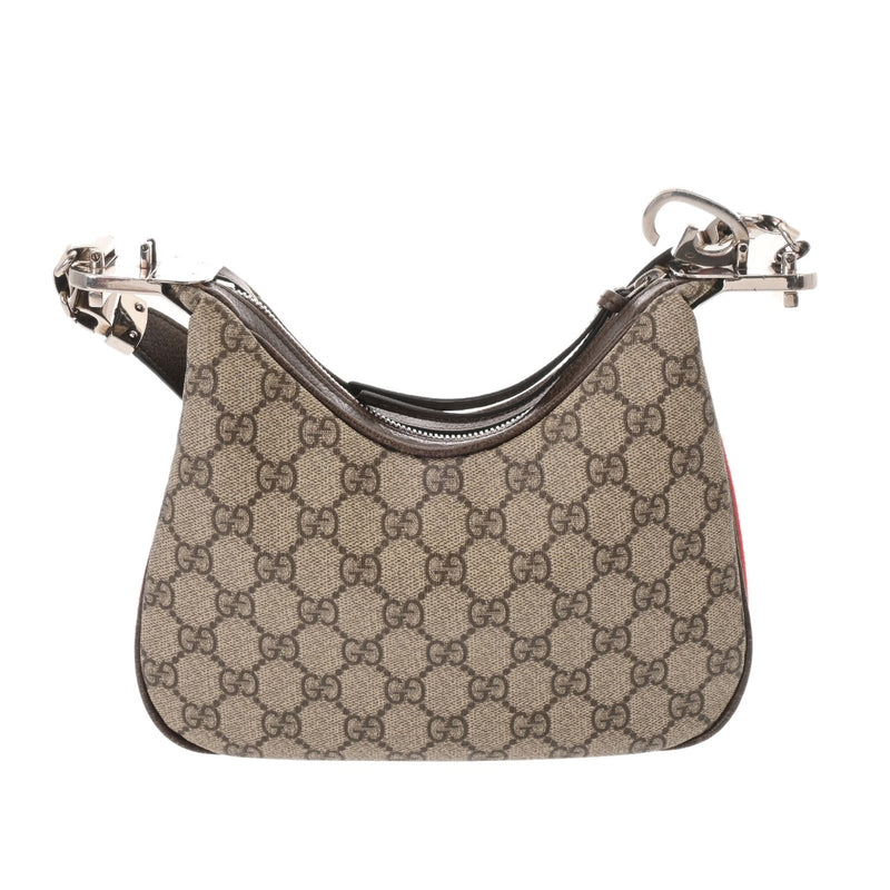 GUCCI グッチ GGスプリーム アタッシェ 2WAY ベージュ 696010 レディース GGスプリームキャンバス レザー ショルダーバッグ ABランク 中古 銀蔵