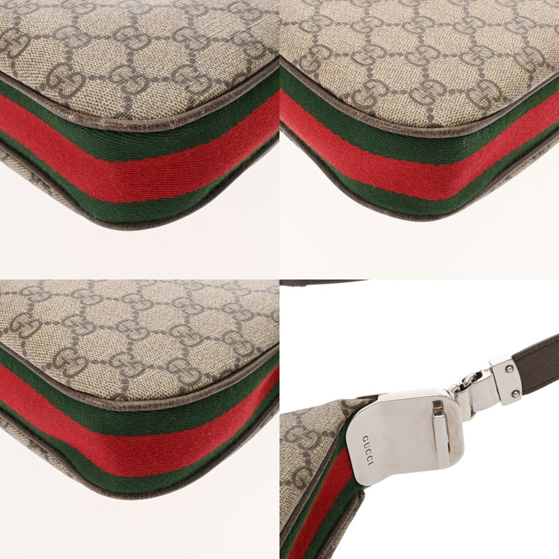 GUCCI グッチ GGスプリーム アタッシェ 2WAY ベージュ 696010 レディース GGスプリームキャンバス レザー ショルダーバッグ ABランク 中古 銀蔵