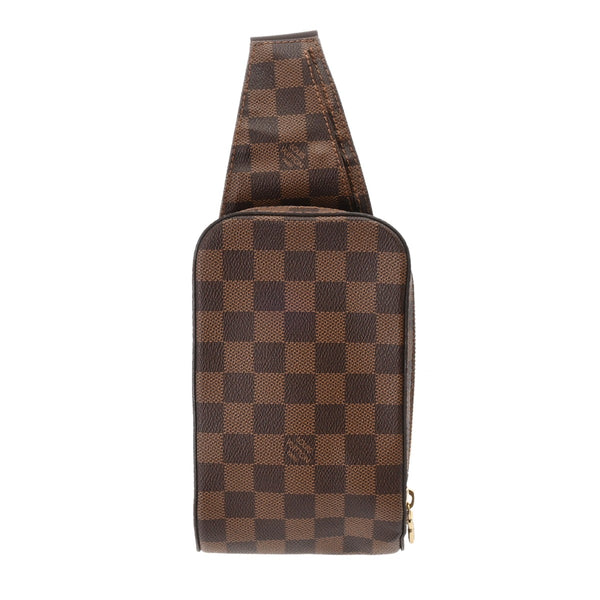 LOUIS VUITTON ルイヴィトン ダミエ ジェロニモス 後期型 ブラウン N51994 メンズ ダミエキャンバス ボディバッグ Aランク 中古 銀蔵