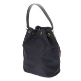 PRADA プラダ 巾着 2WAY ネイビー ユニセックス ナイロン ショルダーバッグ ABランク 中古 銀蔵