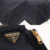 PRADA プラダ 巾着 2WAY ネイビー ユニセックス ナイロン ショルダーバッグ ABランク 中古 銀蔵
