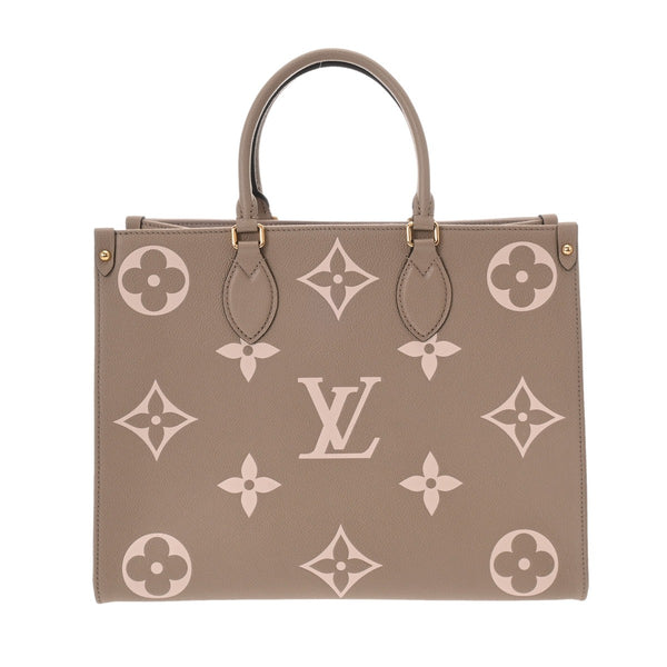 LOUIS VUITTON ルイヴィトン モノグラムアンプラント オンザゴー MM トゥルトレールクレーム M45494 レディース レザー ハンドバッグ Aランク 中古 銀蔵