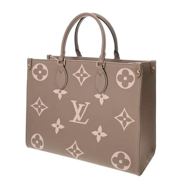 LOUIS VUITTON ルイヴィトン モノグラムアンプラント オンザゴー MM トゥルトレールクレーム M45494 レディース レザー ハンドバッグ Aランク 中古 銀蔵