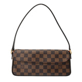 LOUIS VUITTON ルイヴィトン ダミエ レコレータ セミショルダー ブラウン N51299 レディース ダミエキャンバス ハンドバッグ Aランク 中古 銀蔵