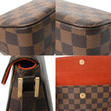 LOUIS VUITTON ルイヴィトン ダミエ レコレータ セミショルダー ブラウン N51299 レディース ダミエキャンバス ハンドバッグ Aランク 中古 銀蔵