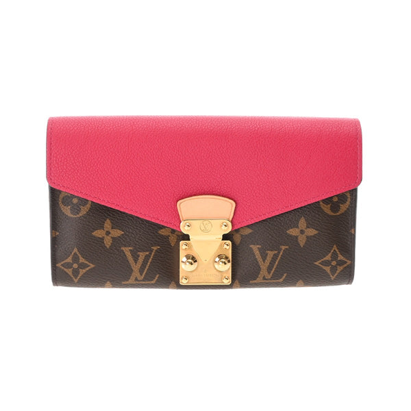 LOUIS VUITTON ルイヴィトン モノグラム ポルトフォイユ パラス フリージア M62399 レディース モノグラムキャンバス レザー 長財布 Aランク 中古 銀蔵