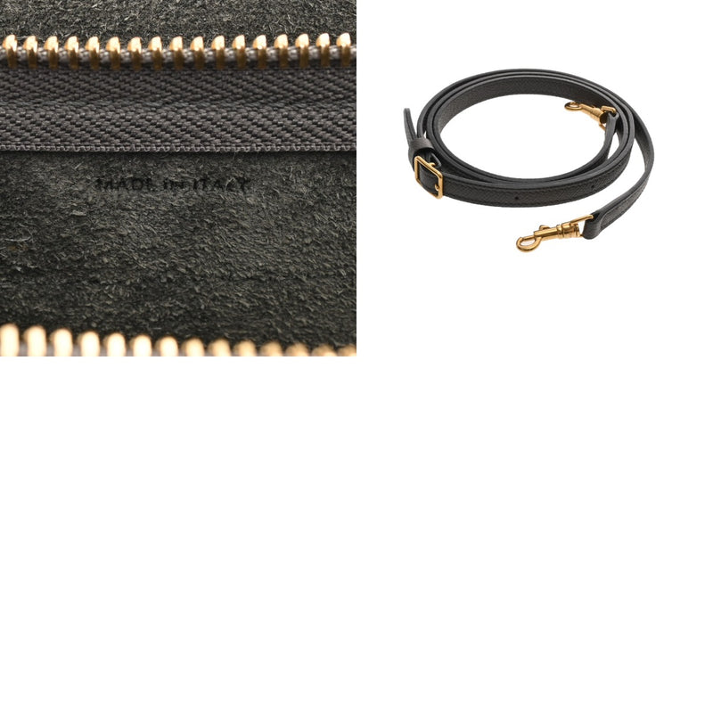 CELINE セリーヌ ベルトバッグピコ グレー 19423ZVA.10DC レディース レザー ハンドバッグ ABランク 中古 銀蔵