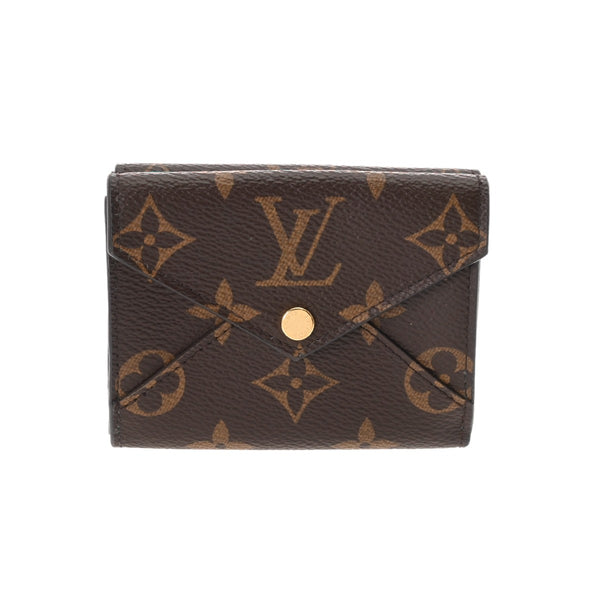 LOUIS VUITTON ルイヴィトン モノグラム ポルトフォイユ セレスト メタリックブルー M81666 ユニセックス モノグラムキャンバス 三つ折り財布 Aランク 中古 銀蔵