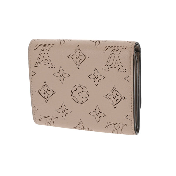 LOUIS VUITTON ルイヴィトン モノグラムマヒナ ポルトフォイユイリス コンパクト ガレ M62541 レディース レザー 三つ折り財布 ABランク 中古 銀蔵