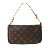 LOUIS VUITTON ルイヴィトン モノグラム ポシェット アクセソワール ブラウン M51980 レディース モノグラムキャンバス アクセサリーポーチ Bランク 中古 銀蔵
