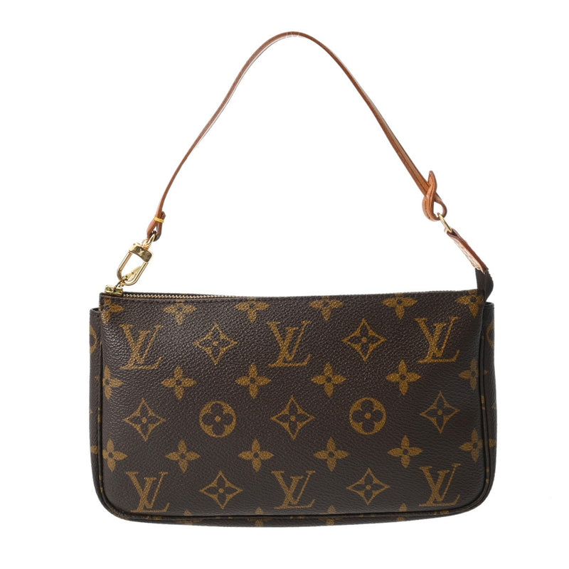 LOUIS VUITTON ルイヴィトン モノグラム ポシェット アクセソワール ブラウン M51980 レディース モノグラムキャンバス アクセサリーポーチ Bランク 中古 銀蔵