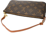 LOUIS VUITTON ルイヴィトン モノグラム ポシェット アクセソワール ブラウン M51980 レディース モノグラムキャンバス アクセサリーポーチ Bランク 中古 銀蔵