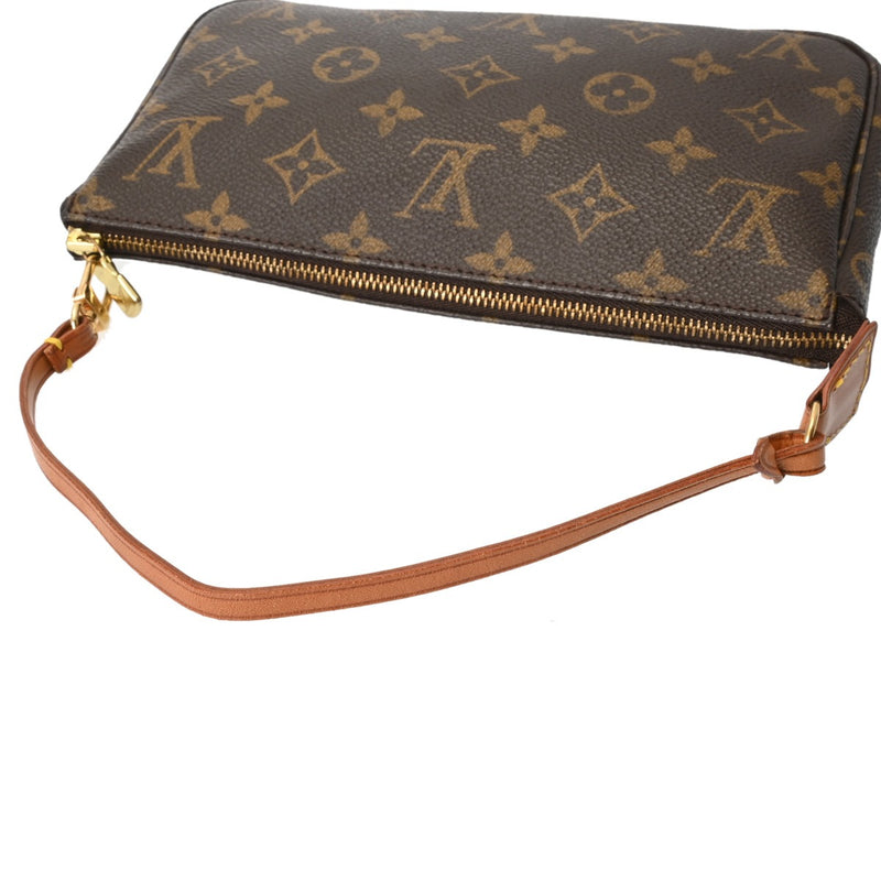 LOUIS VUITTON ルイヴィトン モノグラム ポシェット アクセソワール ブラウン M51980 レディース モノグラムキャンバス アクセサリーポーチ Bランク 中古 銀蔵