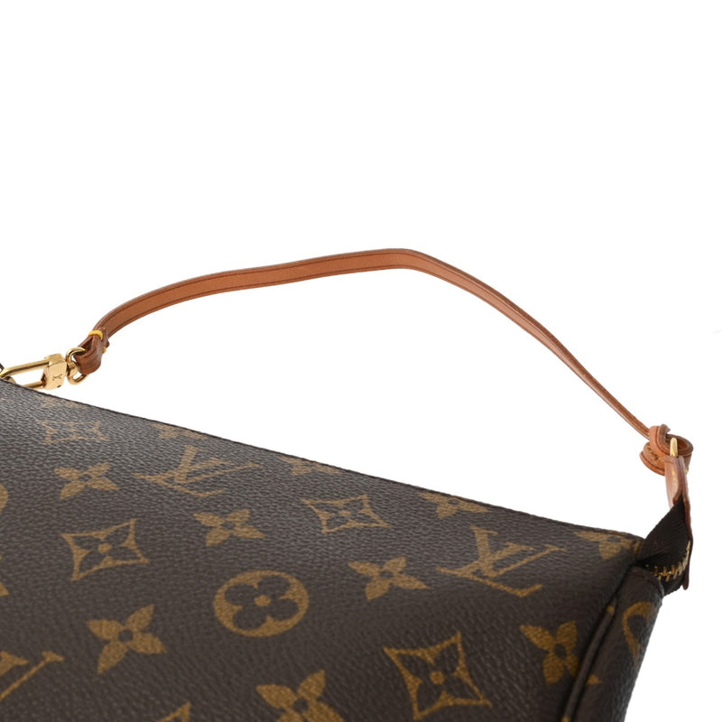 LOUIS VUITTON ルイヴィトン モノグラム ポシェット アクセソワール ブラウン M51980 レディース モノグラムキャンバス アクセサリーポーチ Bランク 中古 銀蔵