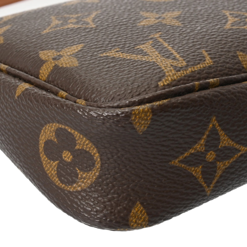 LOUIS VUITTON ルイヴィトン モノグラム ポシェット アクセソワール ブラウン M51980 レディース モノグラムキャンバス アクセサリーポーチ Bランク 中古 銀蔵